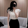Black Swan Set ren kem phối chân váy tulle đen bồng tầng sang trọng CicilyLand